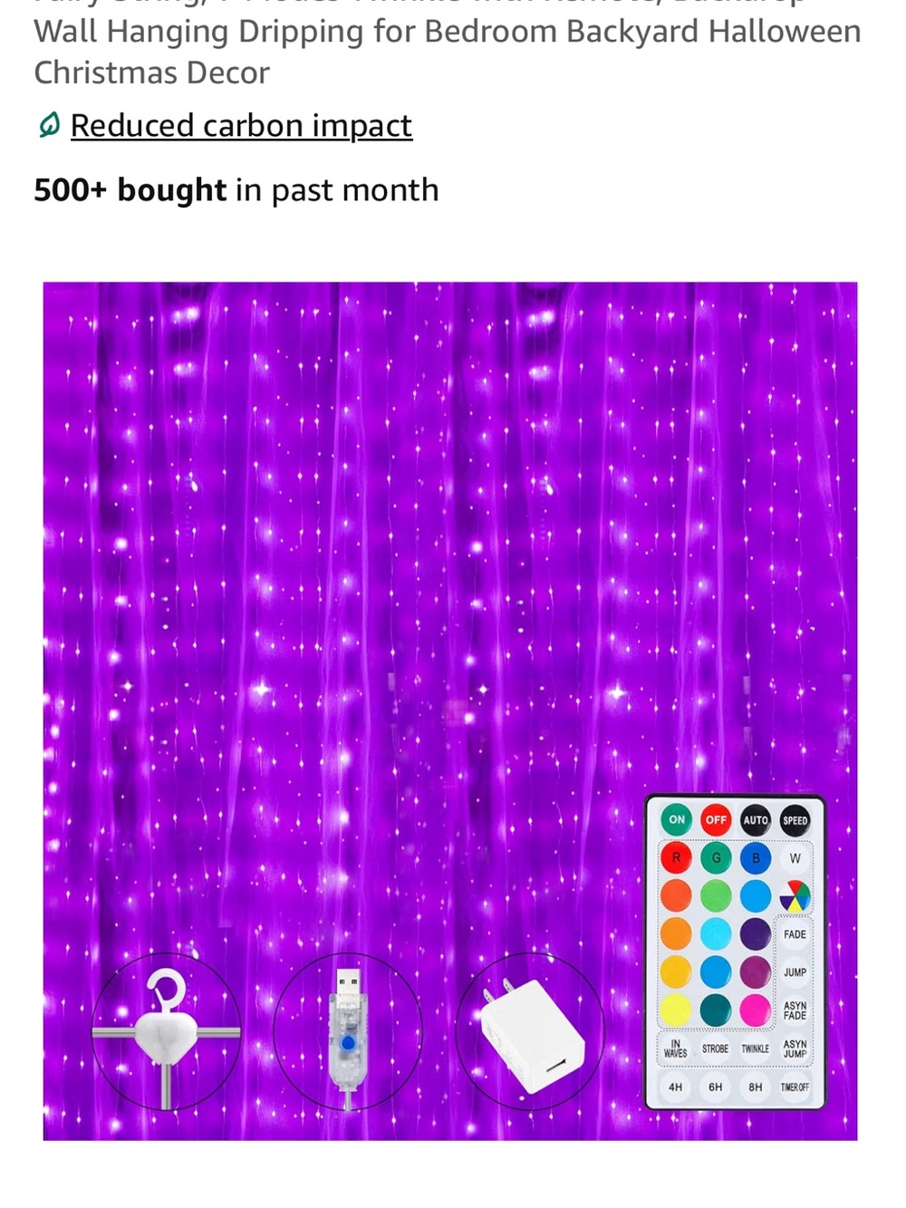 String lights with remote control - Picture 6 of 8